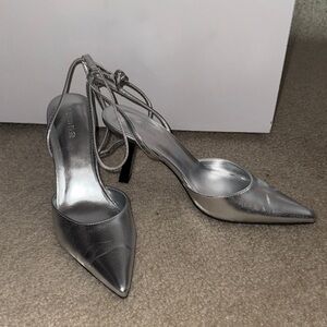 Elegant Silver Heels by Open Edit